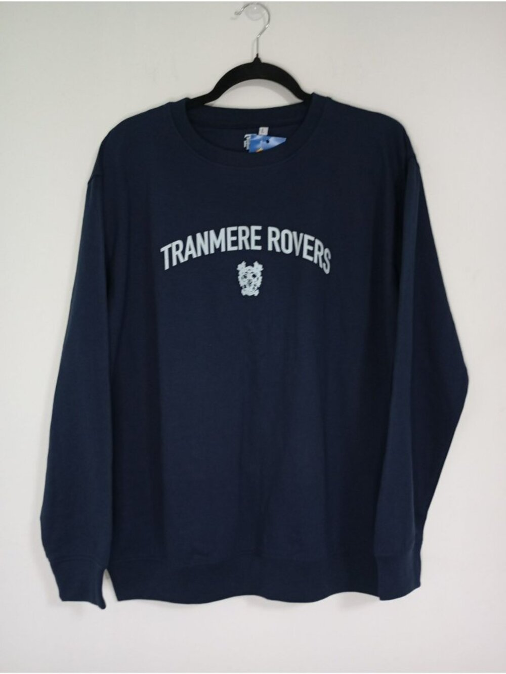 Tranmere Rovers Official Club Navy Sweatshirt Large Cotton Blend Football Club